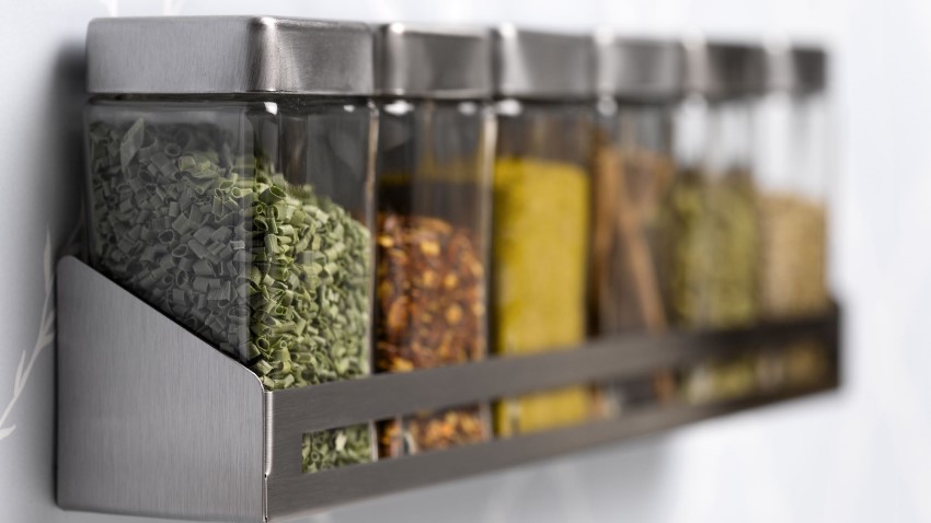 Keep spices and vegetables in boxes/bottles
