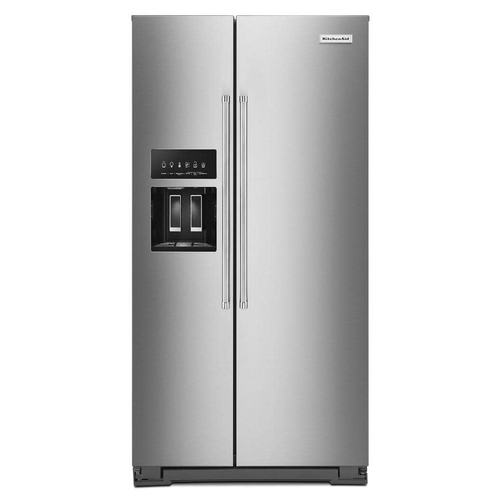 KitchenAid 24.8-cu ft Side-by-Side Refrigerator with Ice Maker