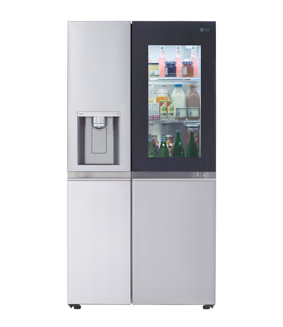 LG InstaView 27-cu ft Side-by-Side Refrigerator with Dual Ice Maker