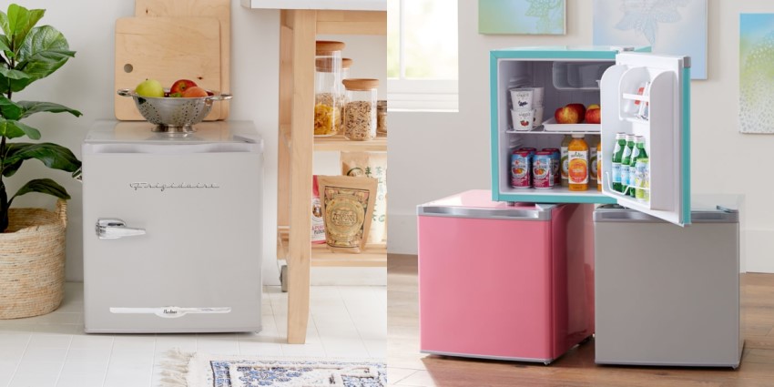 Different types of mini fridges by size