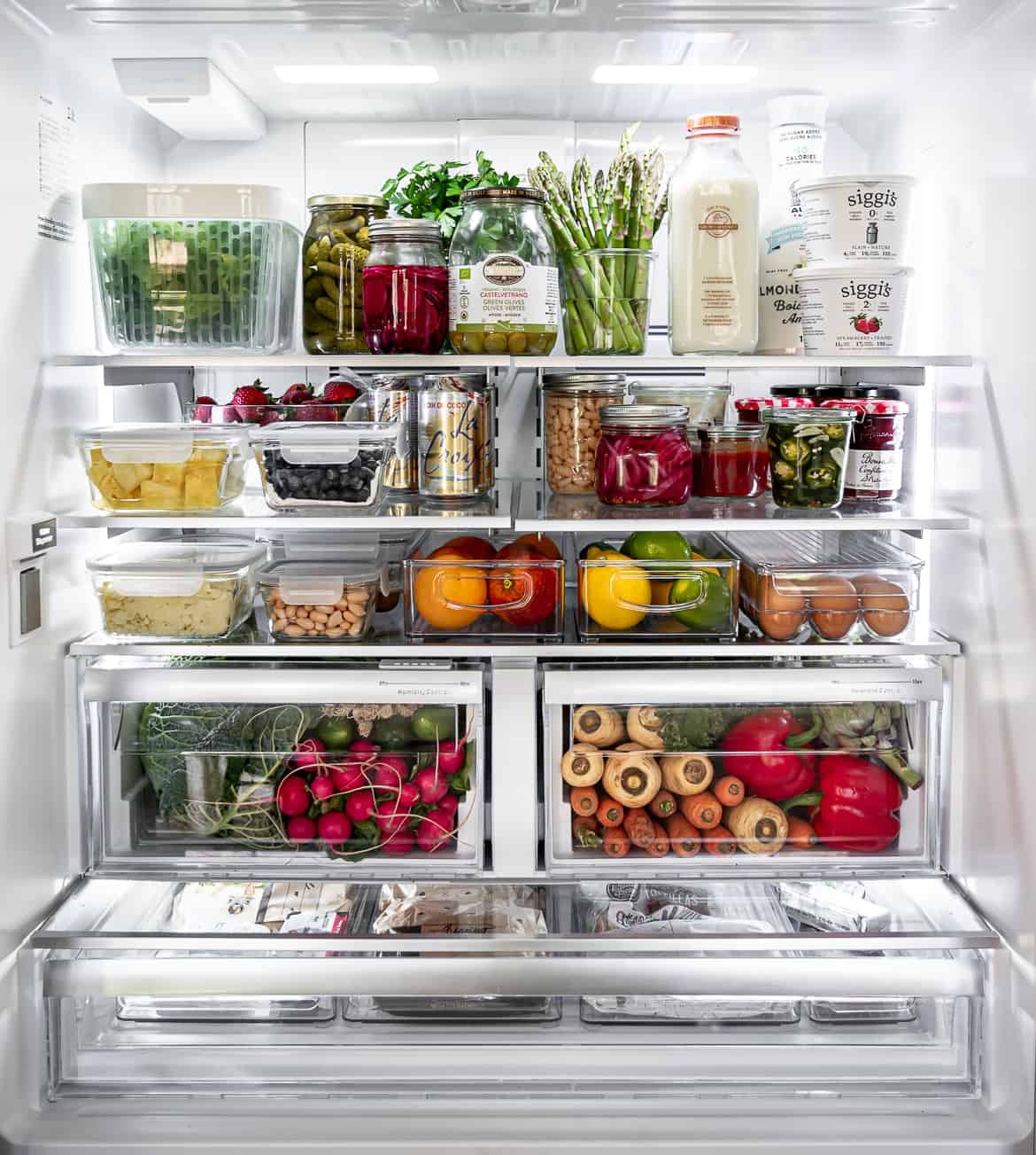 How to organize French door refrigerator?