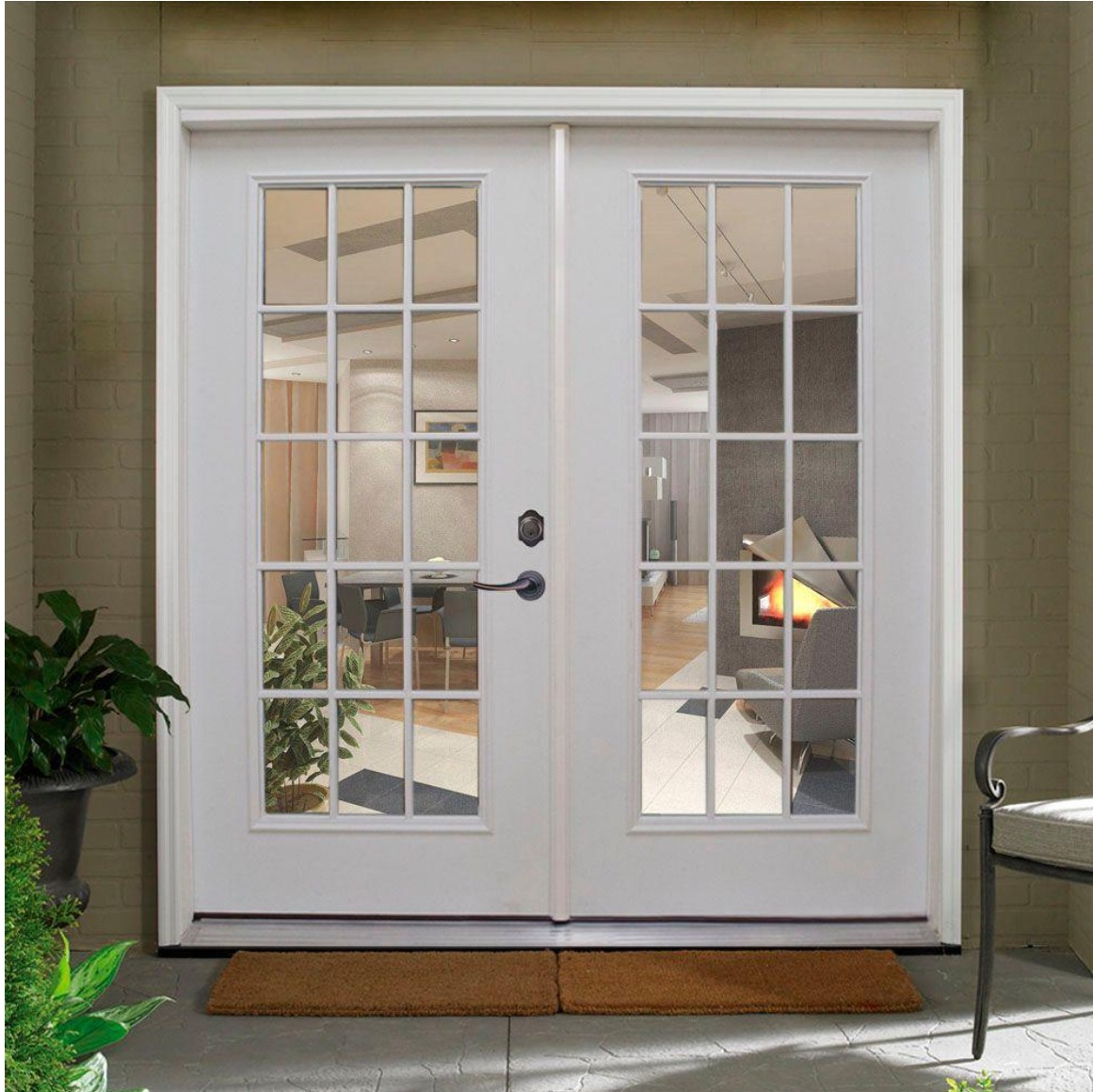 How to secure French doors?