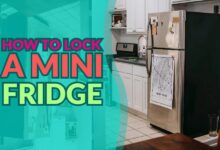 how to put a lock on a mini refrigerator