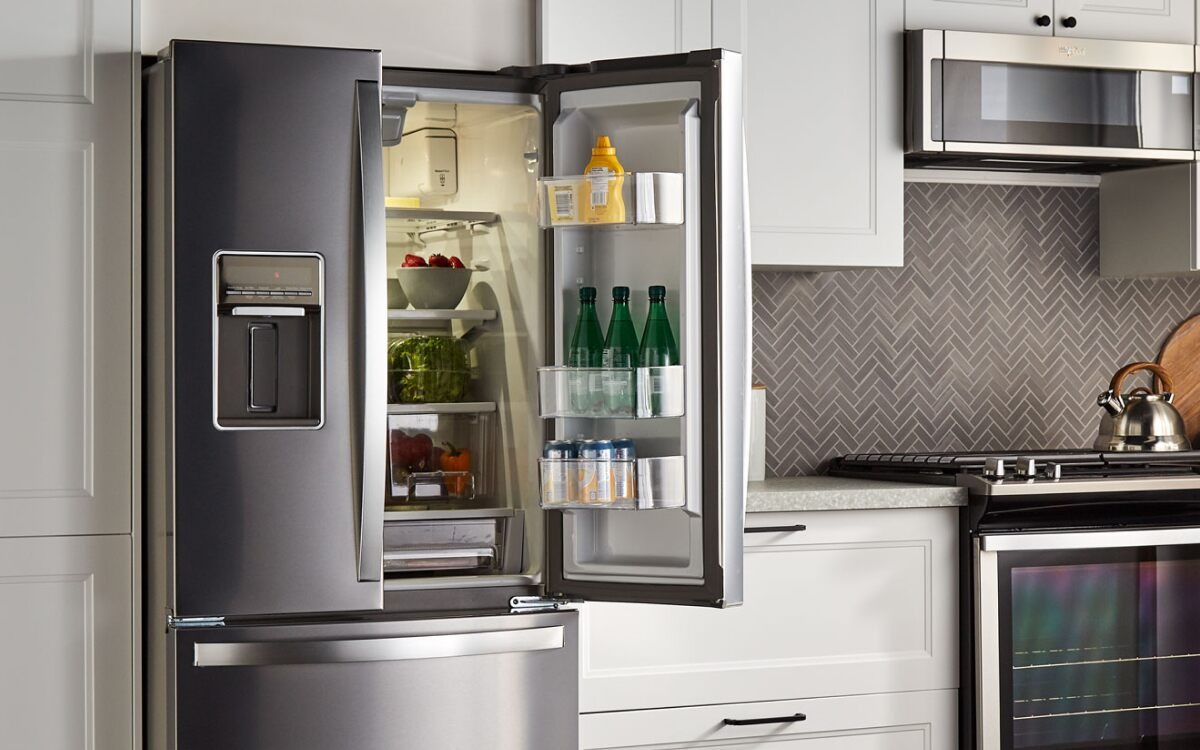 How to secure a single French door refrigerator? - Refrigerator- side ...