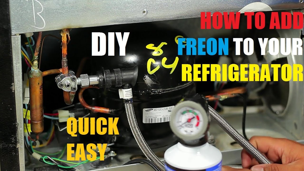 How to put freon in a mini refrigerator?