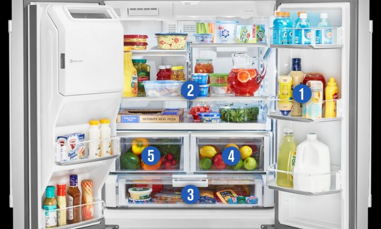 How to organize French door refrigerator?